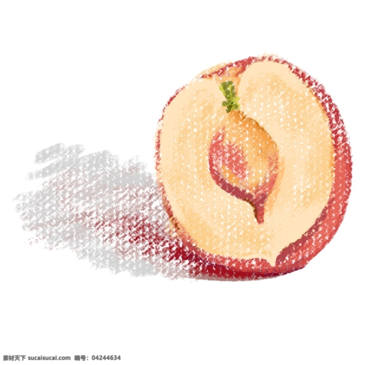 切开 一半 桃子 免 抠 图 红桃子切开 夏天的水果 红色桃子水果 卡通桃子水果 水果 好吃 免抠图下载