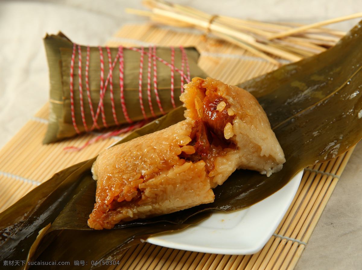 纯手工 红豆 粽子 端午节 粽叶 餐饮美食 传统美食