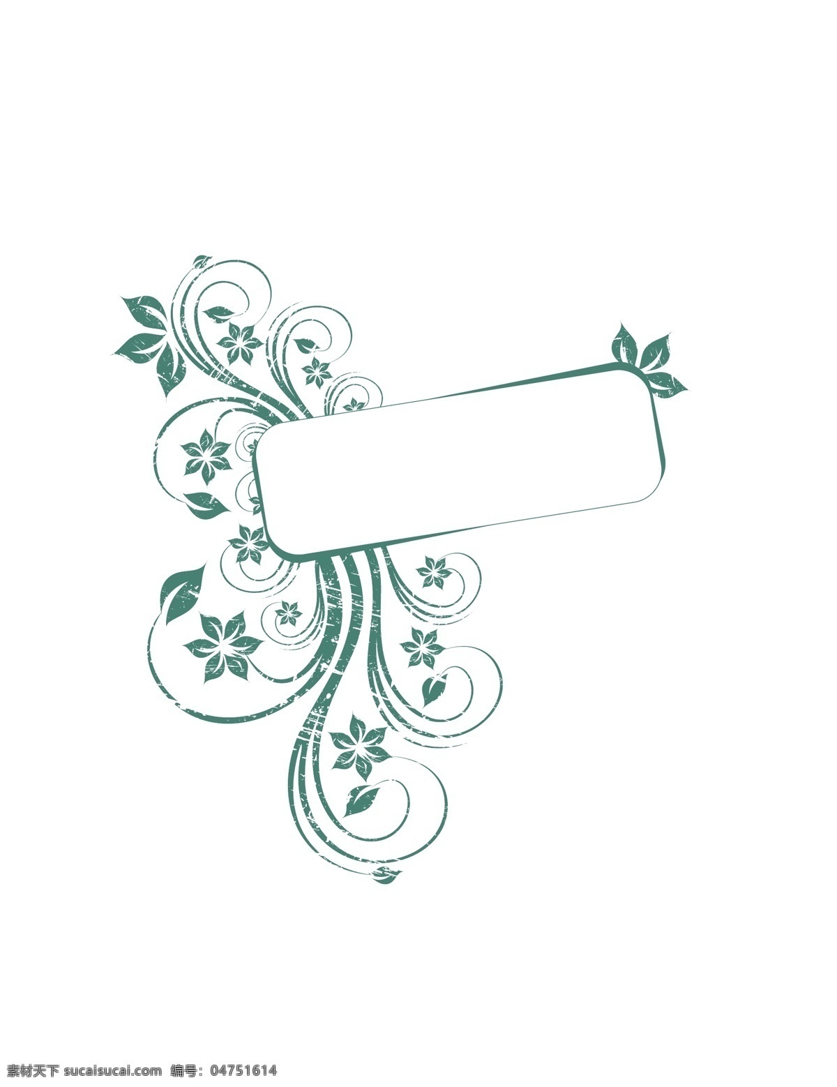 绿色 花纹 花卉 背景 框 背景框
