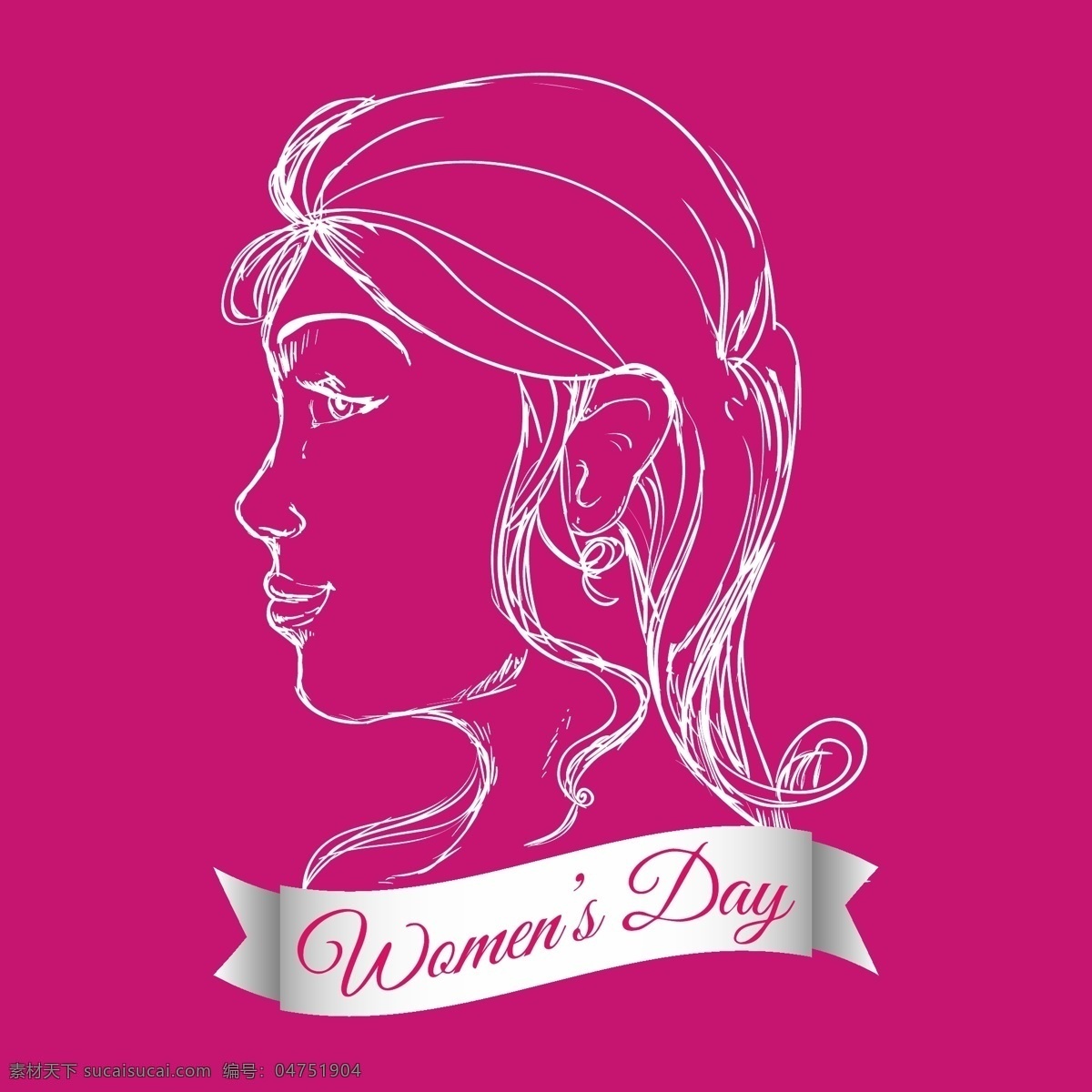38妇女节 创意设计 贺卡 女性头像 素描 卡片 礼物 女人节 女性节日 妇女节 节日庆祝 矢量 文化艺术