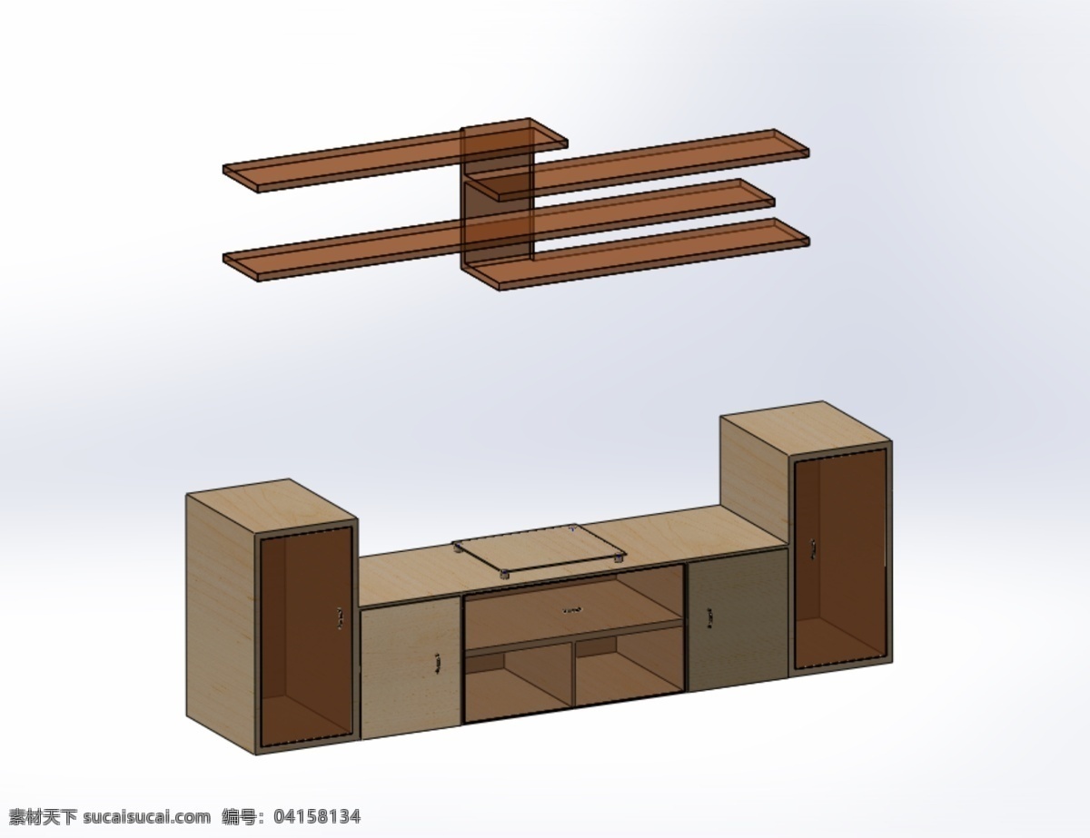 柜子 模型 家具 3d模型素材 家具模型