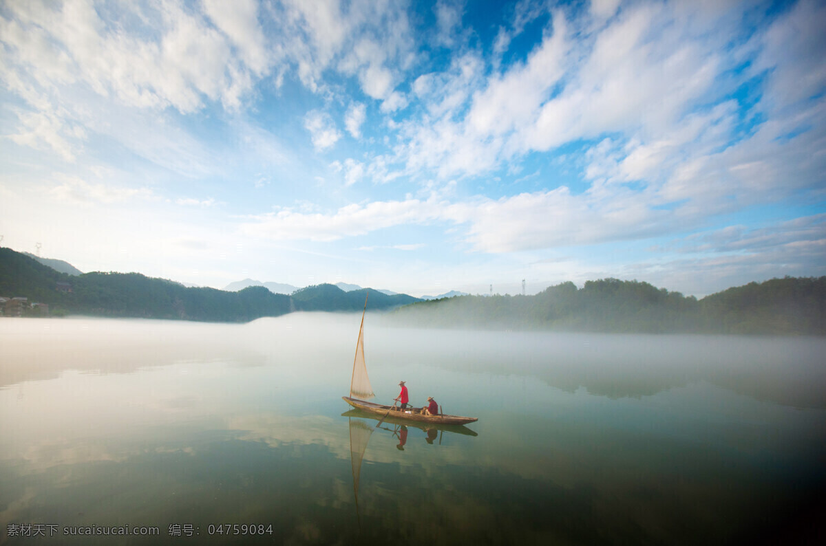 太湖 风景 风光 自然 云 小船 木船 休闲 旅游 度假 湖光 山色 自然景观 自然风景