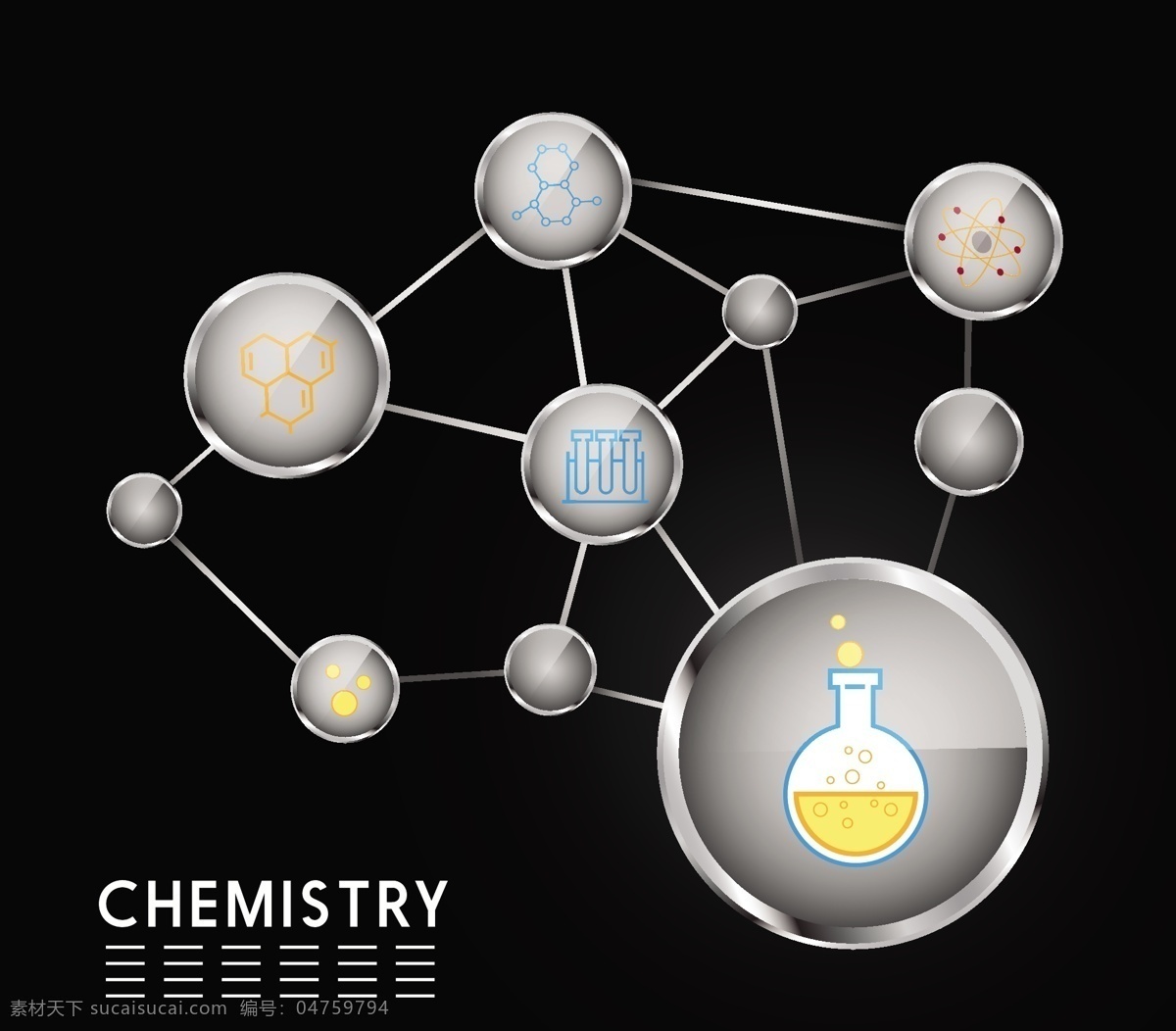化学 分子 背景 图 广告背景 广告 背景素材 底纹背景 背景图 圆形 黑色背景 底纹 科学 科技