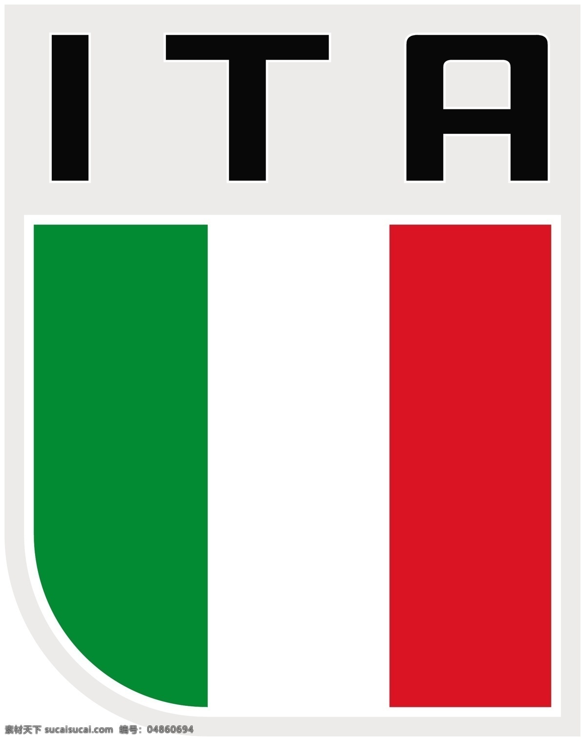 意大利 国旗 图标 矢量图 日常生活