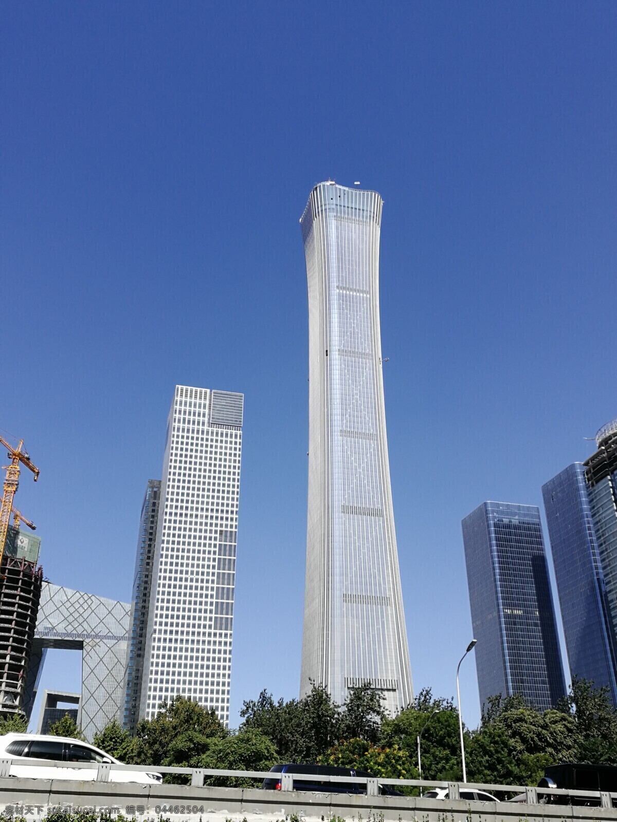 中国尊 中国 尊 北京最高 建筑 蓝天 旅游摄影 国内旅游