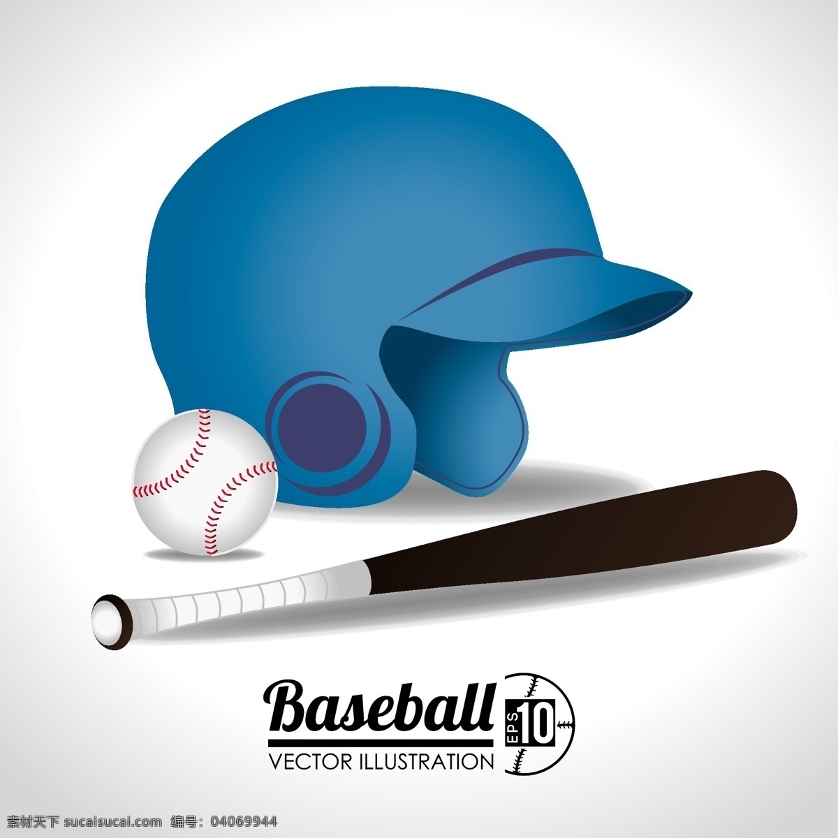 棒球 棒球装备 手绘 运动 棒球棍 棒球帽 体育运动 矢量 文化艺术