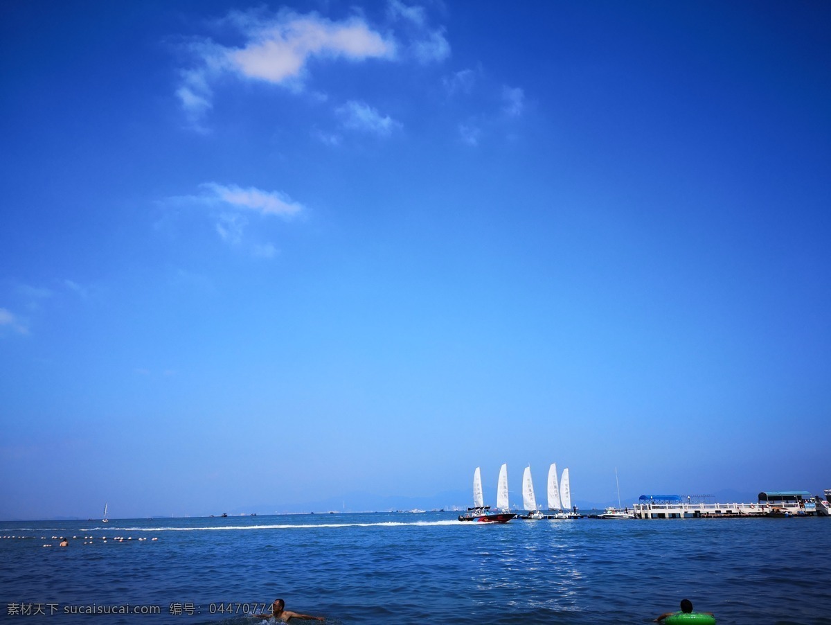 巽 寮 湾 帆船 巽寮湾 海洋 蓝天 白云 旅游摄影 国内旅游
