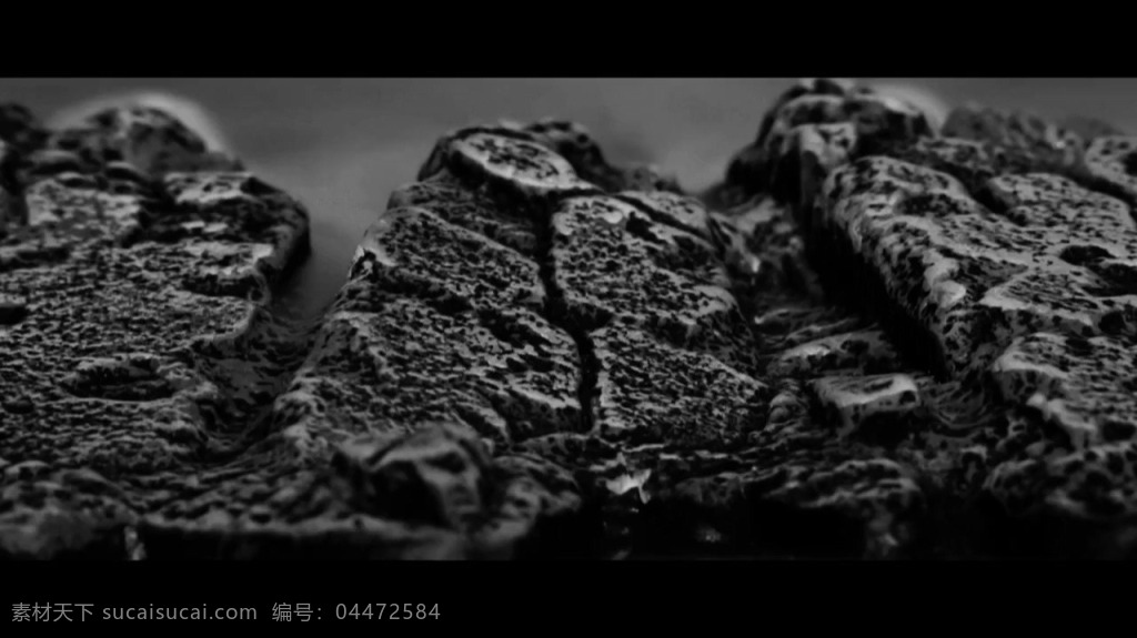 视频 视频素材 实拍视频 自然 黑白 风格 石头 石头视频 风景 风光 景观