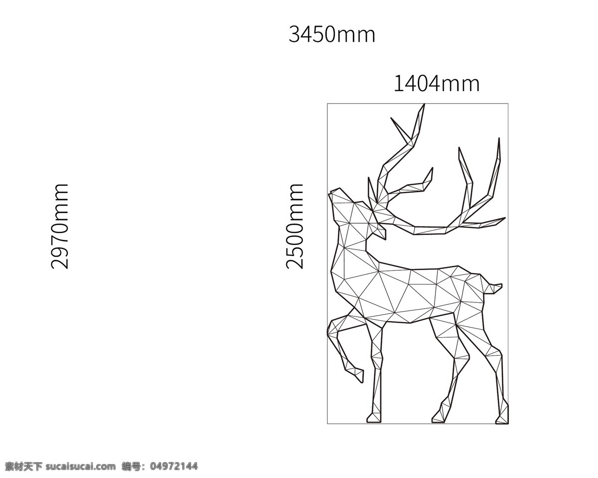 麋鹿 鹿图片 鹿 矢量 麋鹿矢量 麋鹿线稿 鹿线稿