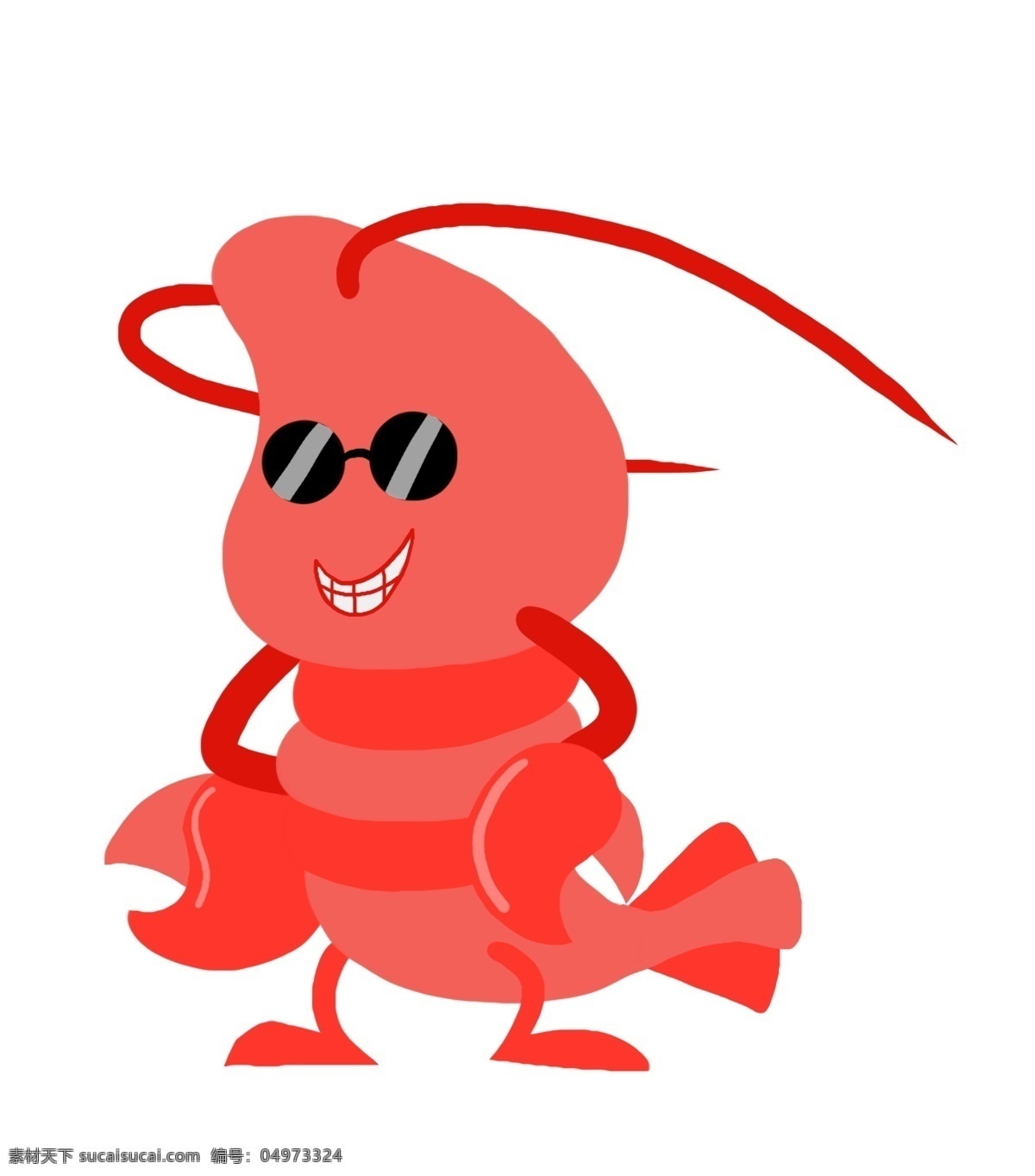 酷 龙虾 装饰 插画 酷酷的龙虾 漂亮的龙虾 红色的龙虾 创意龙虾 立体龙虾 可爱的龙虾 调皮的龙虾
