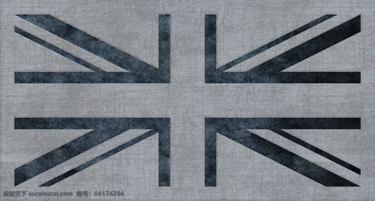 米字旗 英国 国旗 背景 灰色