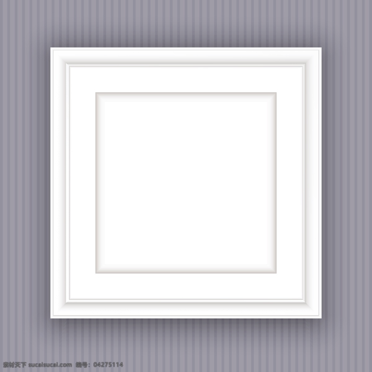 白色 正方形 现代 简约 画框 相框 白色现代 墙壁 木地板 镜框 黑色边框 挂画 装饰画 展示效果 边框 底纹边框 边框相框