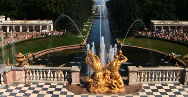 世界名胜 喷泉 视频 国外建筑 视频素材 动态 特效 背景