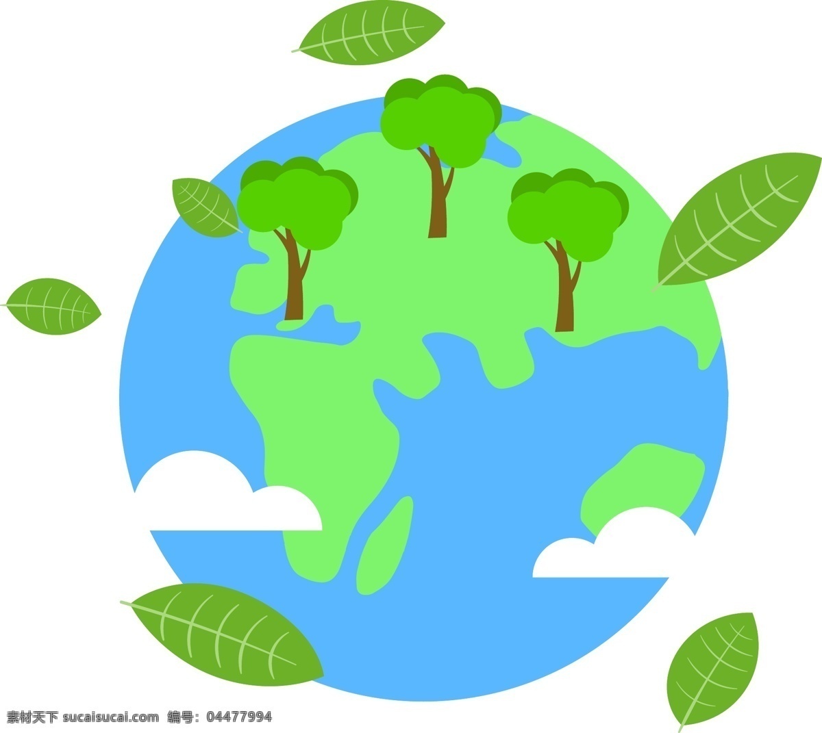 卡通 风格 绿色 世界 地球日 元素 未来 环保 科学 再生能源 绿叶 维护 护理 爱护 国家 宇宙 生命 周期 节日 联合国 地球