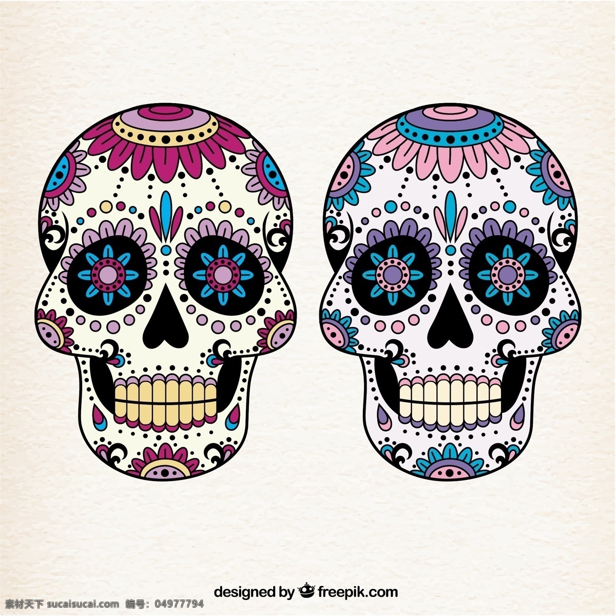 丰富多彩 墨西哥 头骨 派对 万圣节 庆典 节日 五彩缤纷 恐怖 天 邪恶的 死的 可怕的 传统的 彩色的 死的一天 十月 幽灵 白色