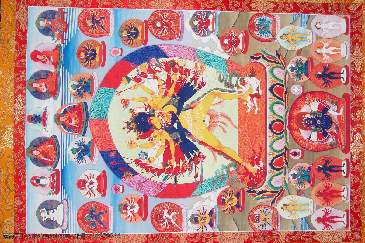 藏传佛教唐卡 藏传佛教 绘画 唐卡 旅游摄影 人文景观 摄影图库 文化艺术 传统文化