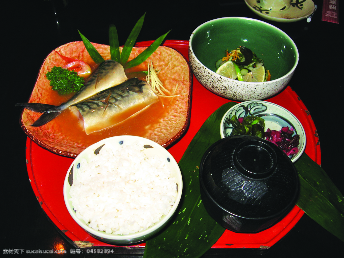 日本料理 餐饮美食 传统美食 汤 套餐 西餐美食 味噌煮鱼 psd源文件 餐饮素材