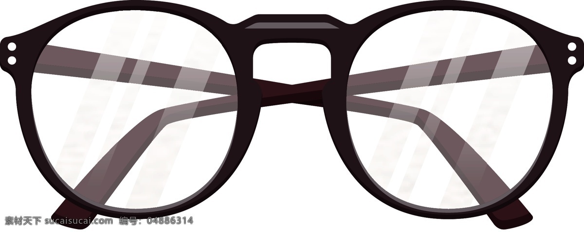 矢量 副 老花 眼镜 商用 元素 卡通 近视眼镜 插画设计 ai设计 老花眼镜 圆框眼镜