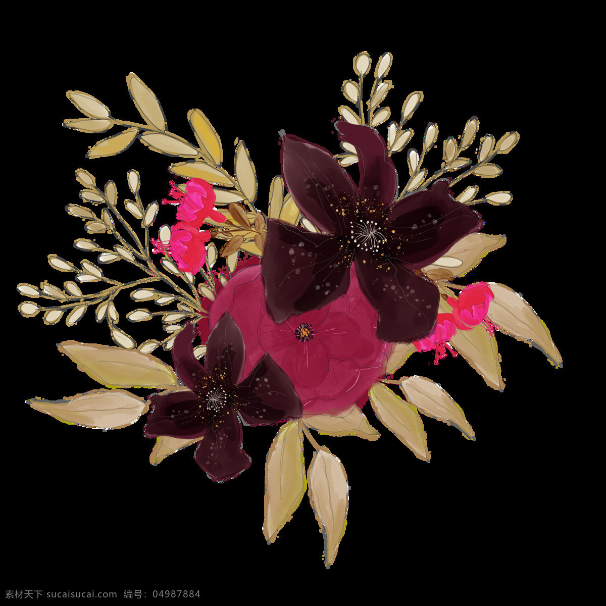 黑 巧克力 花瓣 透明 装饰 黑色 花朵 免扣素材 透明素材 装饰图案