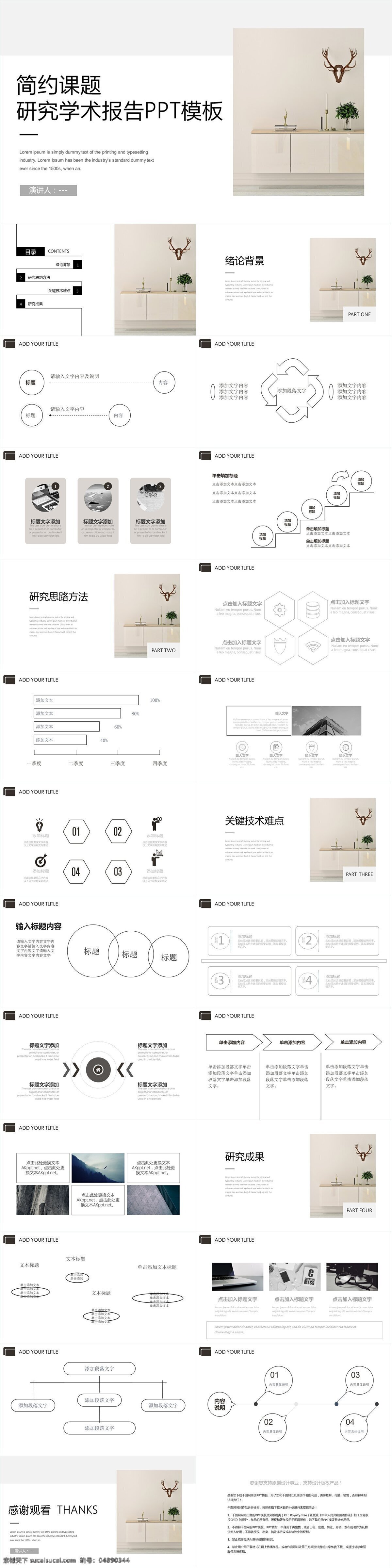 简约 课题研究 学术报告 模板 创意 策划 通用 报告 商业计划书 工作汇报 年终总结 项目部