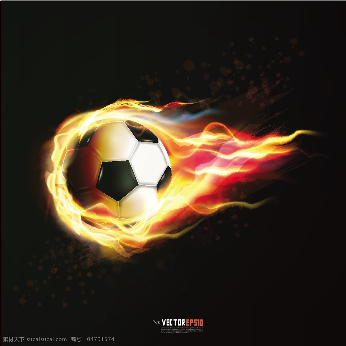 火焰足球设计 火焰 火苗 足球 足球广告 体育 运动 体育海报 体育运动 生活百科 矢量素材 黑色