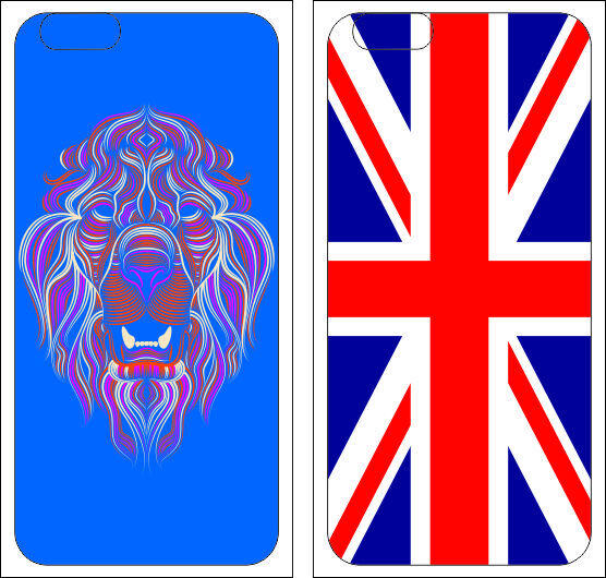 彩绘手机壳 国旗 英国 时尚手机壳 卡通 蓝色