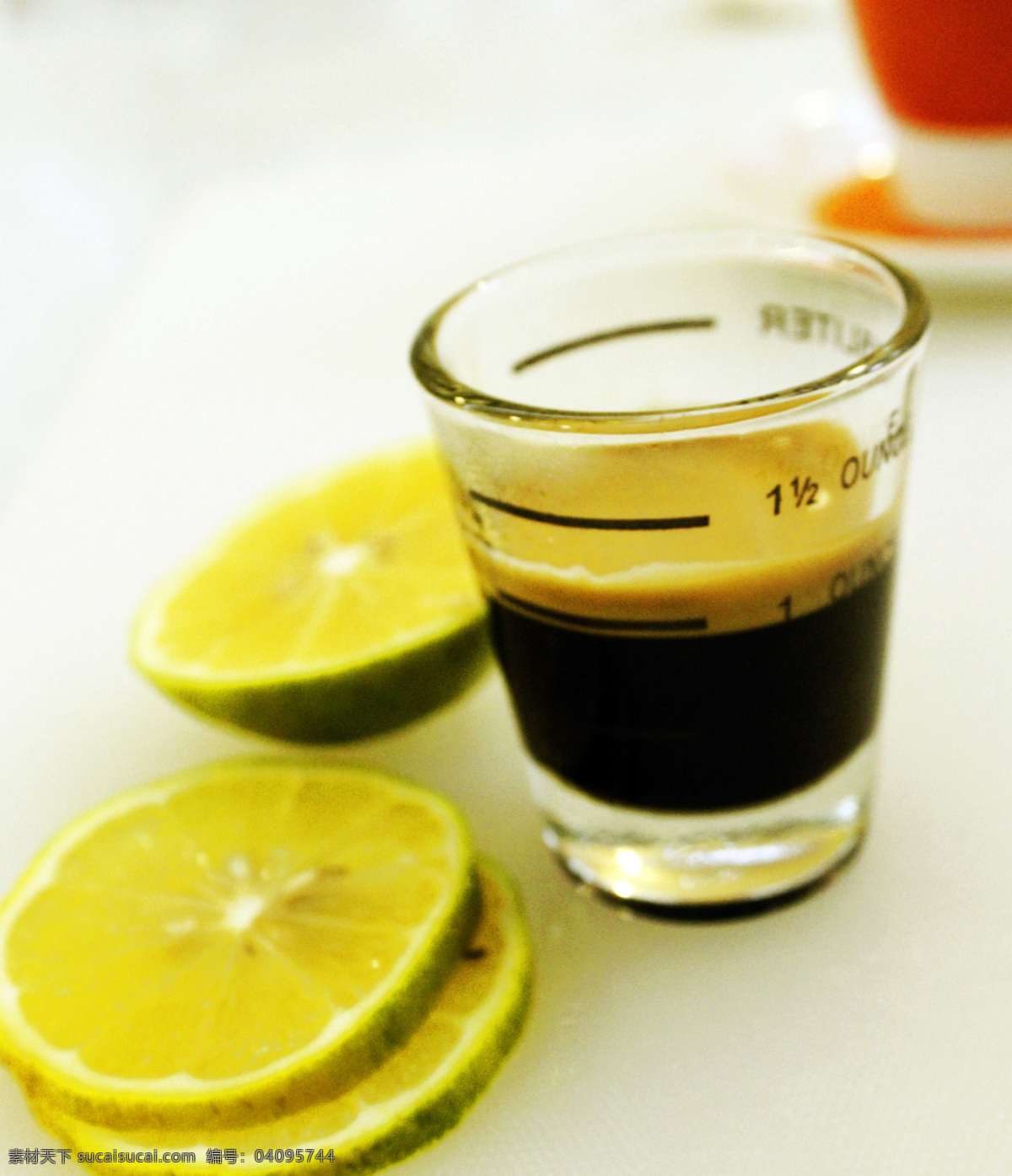 浓缩咖啡 咖啡 黑咖啡 柠檬 咖啡柠檬 餐饮美食 饮料酒水
