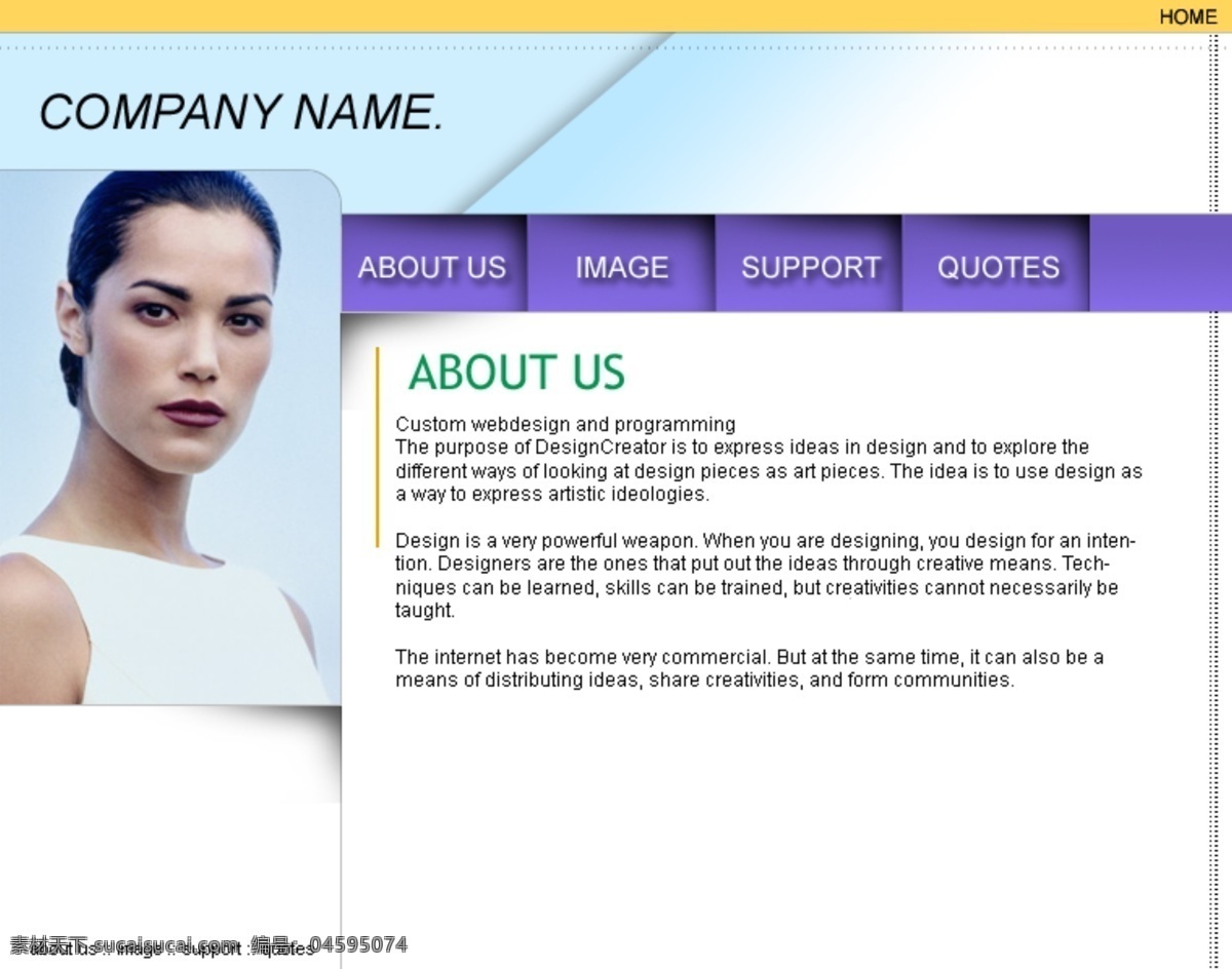 女性 网站 模板 html 公司企业 商务人士 网页素材 网页模板