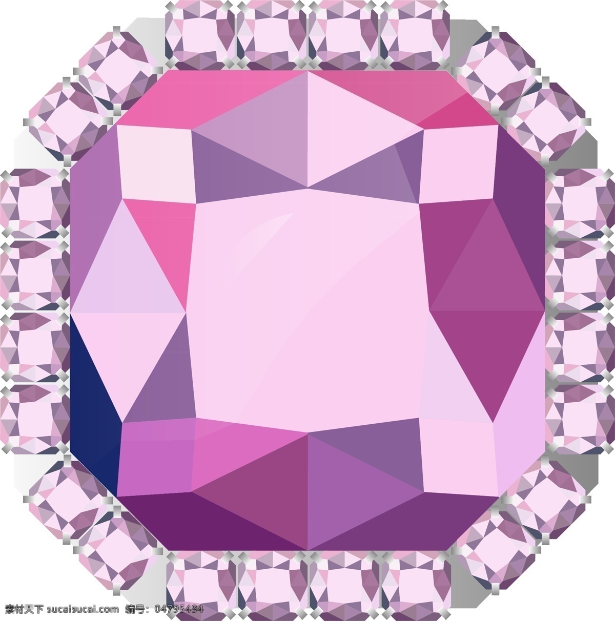 紫色 钻石 珠宝 吊坠 戒指 矢量 钻戒 紫水晶 首饰 钻石切割 碎钻