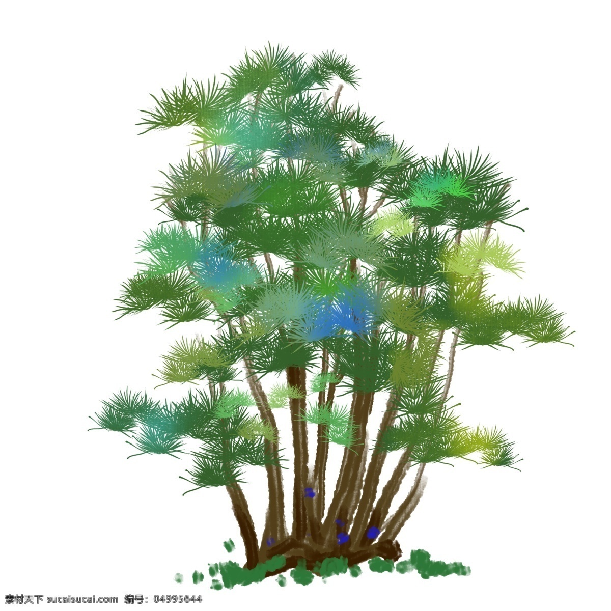 绿色 松树 小树 插画 松树的小树 卡通插画 植物插画 树木插画 小树插画 树叶插画 绿色的松树