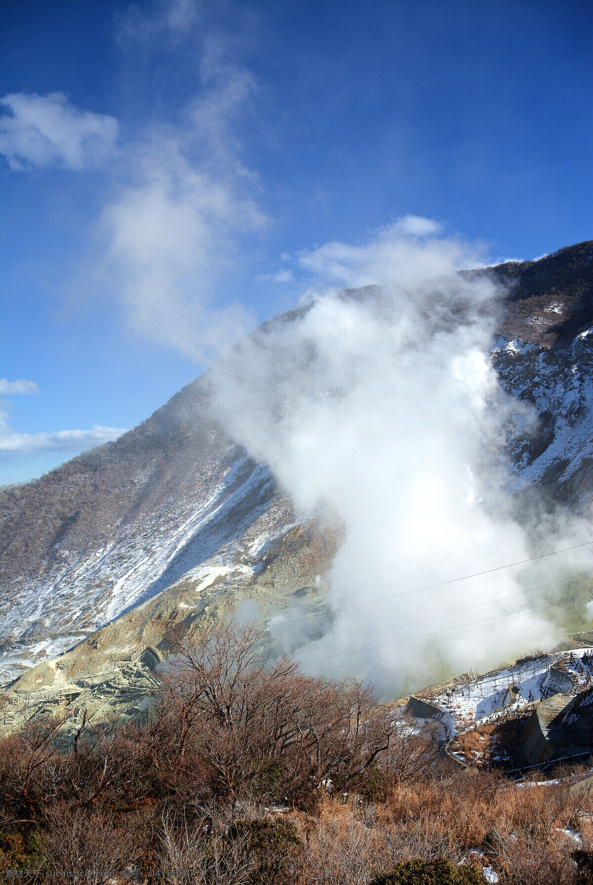 日本 大涌谷 火山 山 热 烟 箱根 亚洲 蒸汽 硫磺 旅游 矿山 岩石 矿石 神奈川 旅游摄影 国外旅游