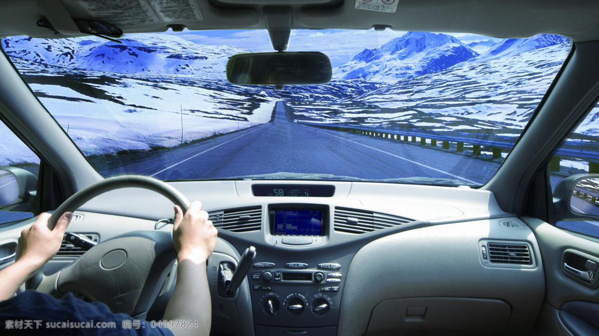 开车 车室内 车内 交通工具 现代科技