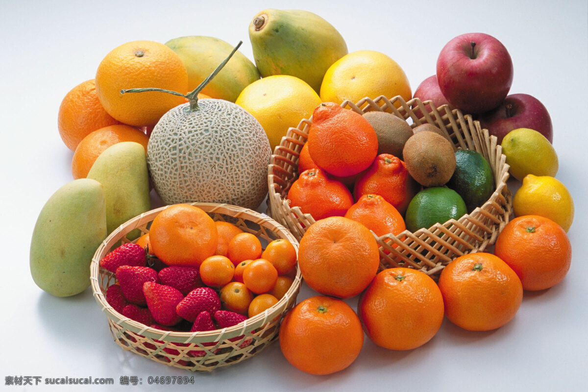 草莓 橙 丰收 芒果 木瓜 柠檬 农产品 农业 新鲜水果 水果 柚子 葡萄柚 泥猴桃 苹果 水果全集 水果篮 种植 收获 生物技术 盛产 生物世界 矢量图 日常生活