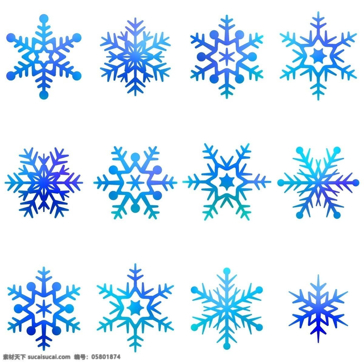 创意雪花插图 创意 雪花 插图 图标 雪花图案 标志图标 其他图标