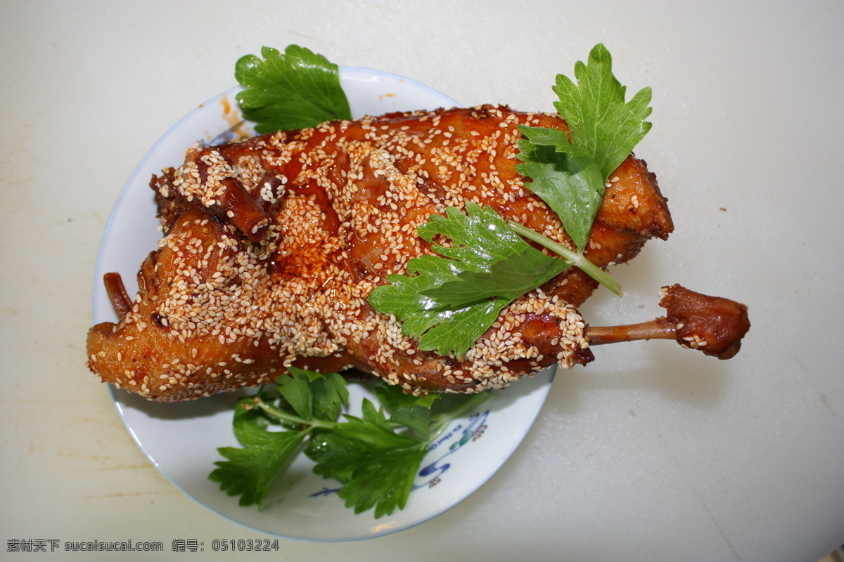 芝麻鸭 传统美食 餐饮美食