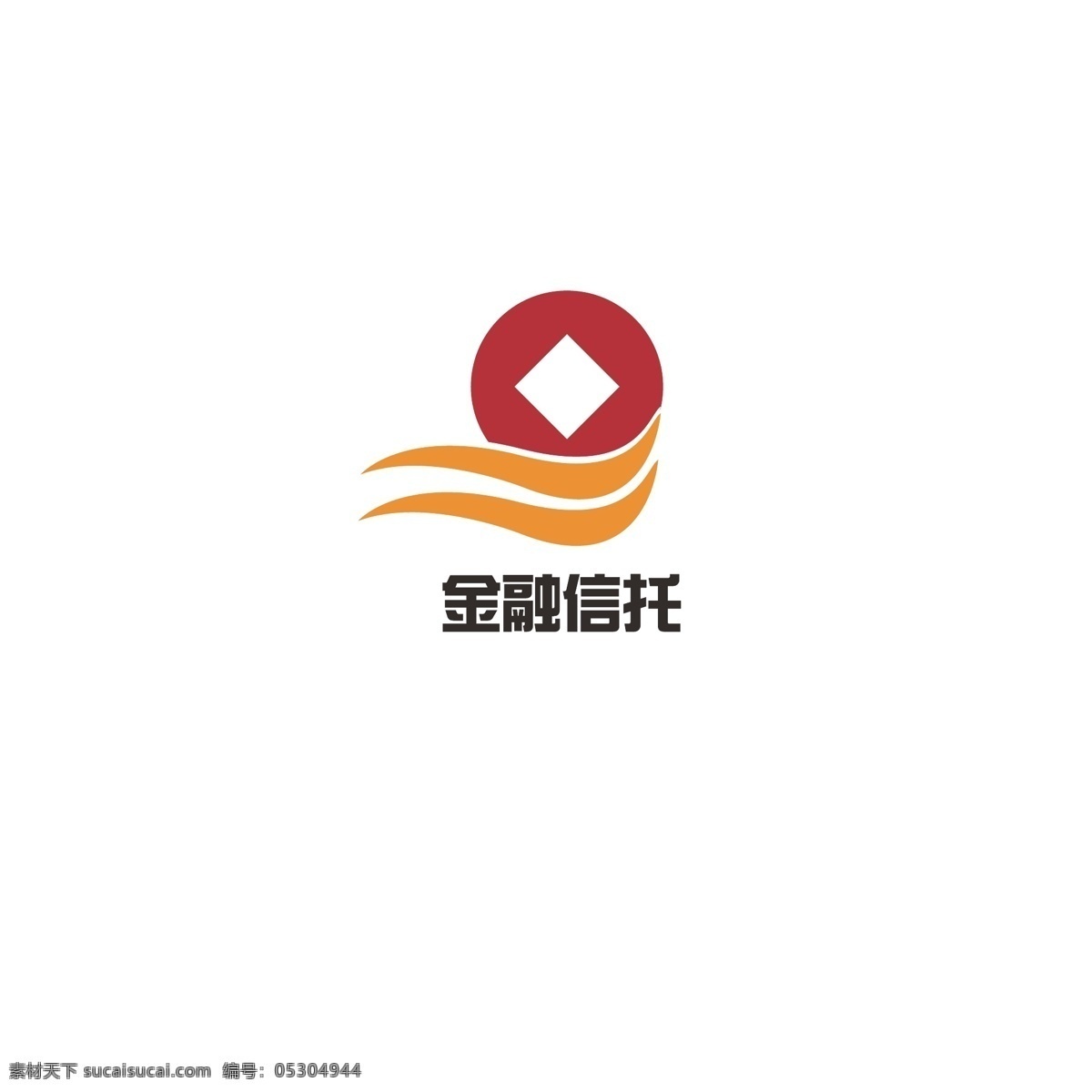 金融 信托 logo 信息 科技 投资 太阳 钱币 朝阳
