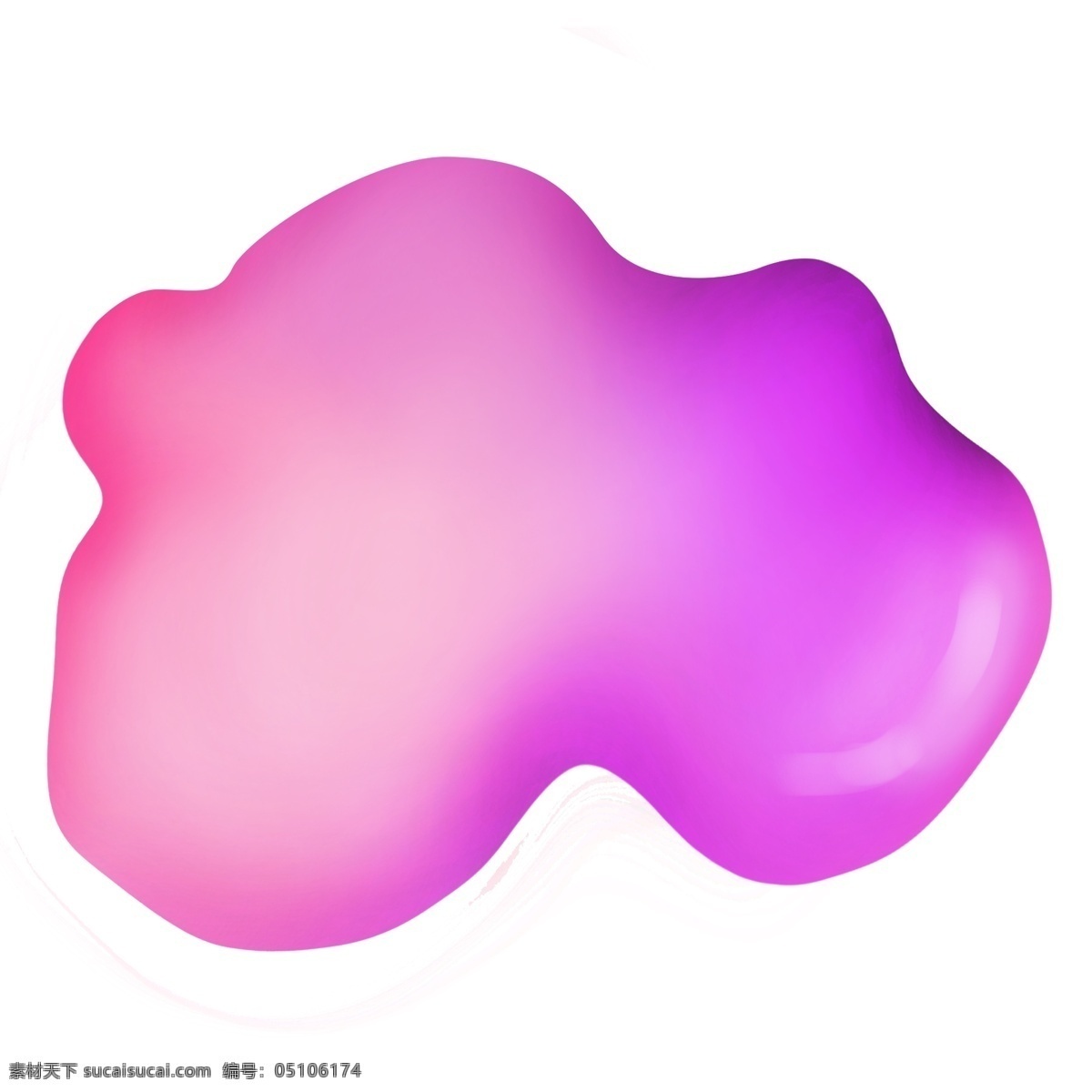 粉色渐变色块 不规则图形 流体 液态 粉紫色块 甜美 渐变色块