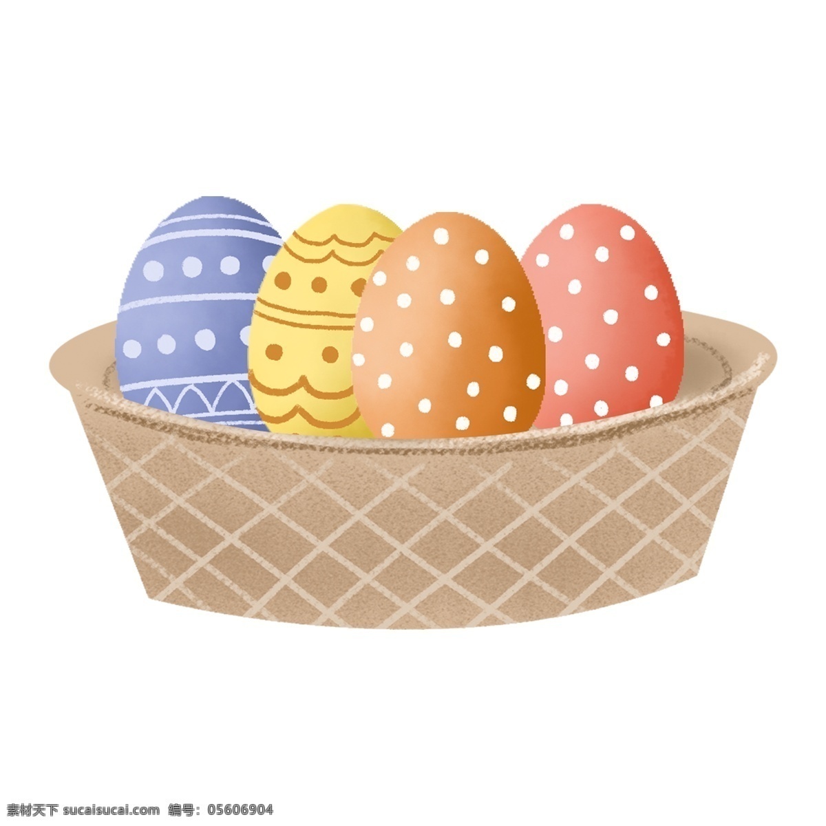 彩色 手绘 卡通 节日 彩蛋 元素 漂亮的彩蛋 彩蛋装饰 彩蛋插画 立体彩蛋 复活节元素