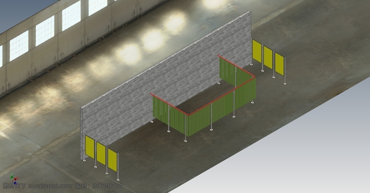 焊接 区 窗帘 空间 橡胶 焊接件 面积 3d模型素材 建筑模型