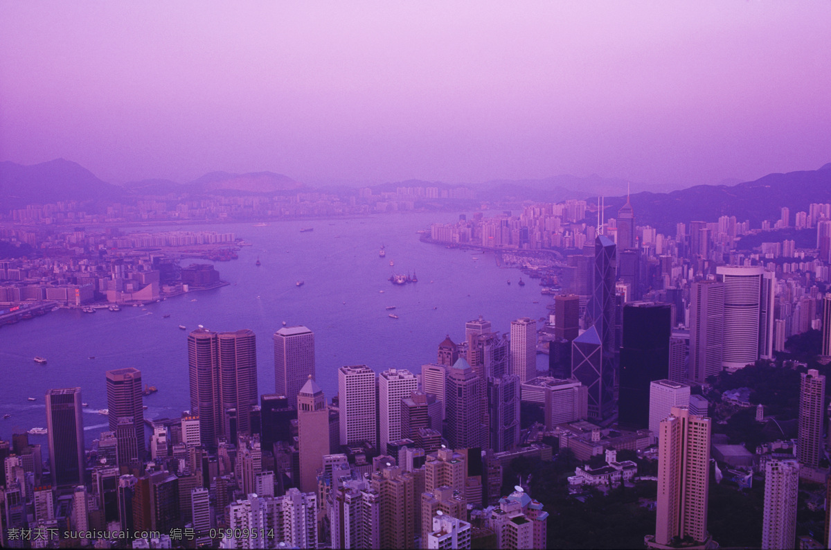 香港 城市 鸟瞰图 城市风光 高楼大厦 建筑 风景 繁华 繁荣 大海 摄影图 高清图片 环境家居