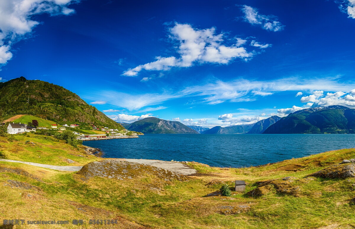 冰岛 风景 攝 影 房屋 河流 天空 丘 大 风景攝影 大自然 蓝天 白云 草地 自然景观 自然风景