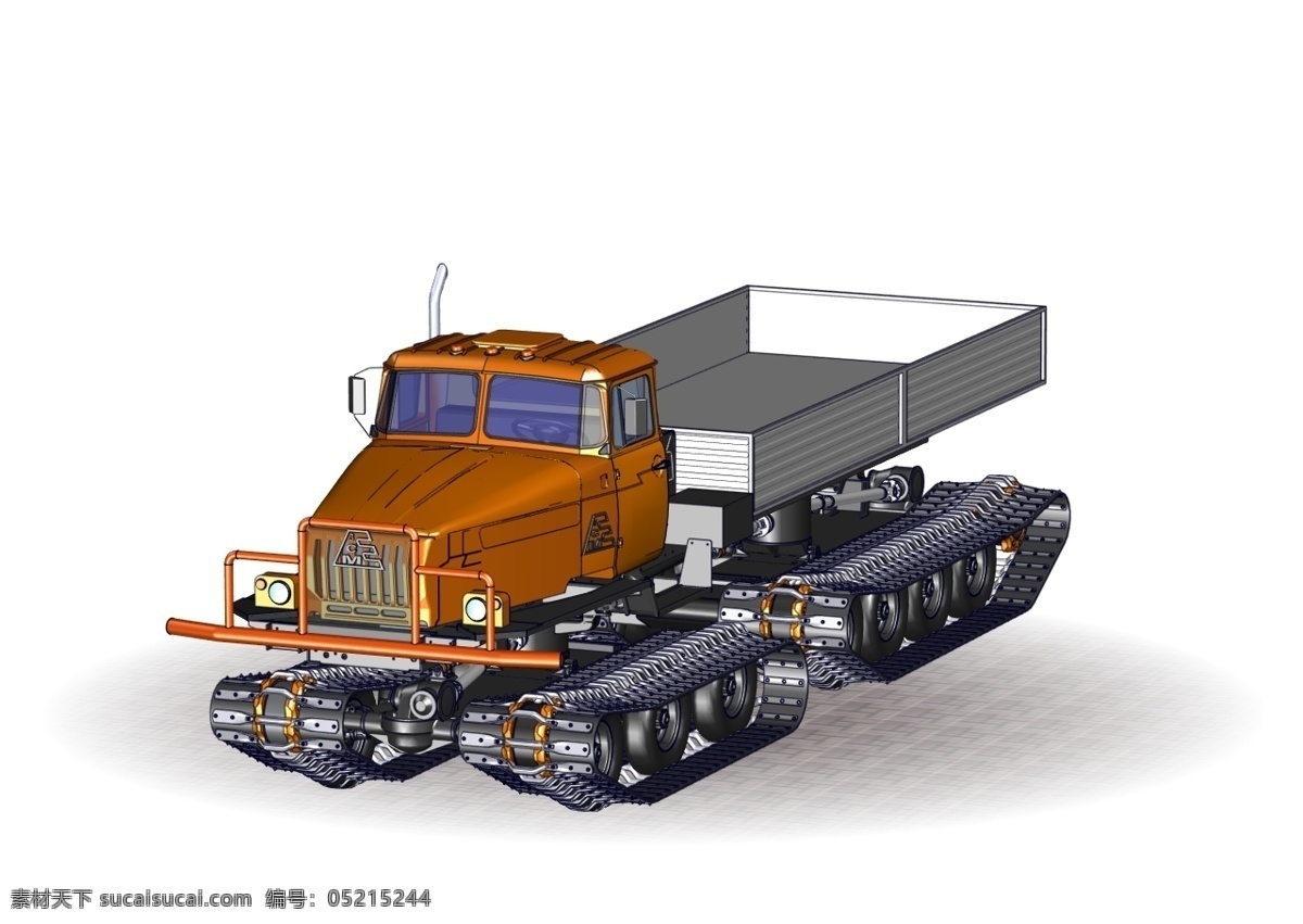 全 地形 车 发动机 3d模型素材 电器模型