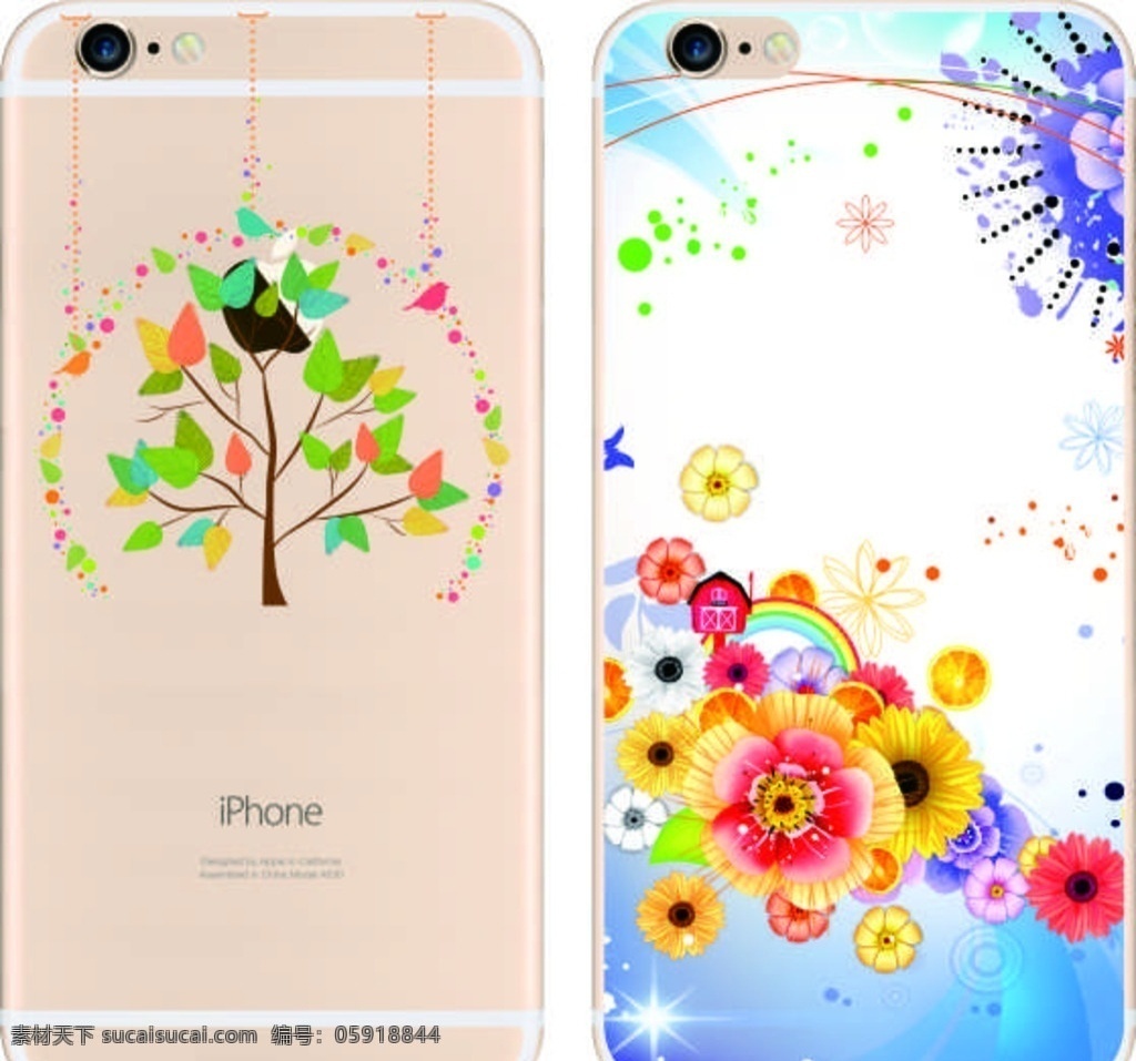 彩绘手机壳 时尚 手机套 彩印 打印 鲜花 花纹 sky 现代科技 数码产品