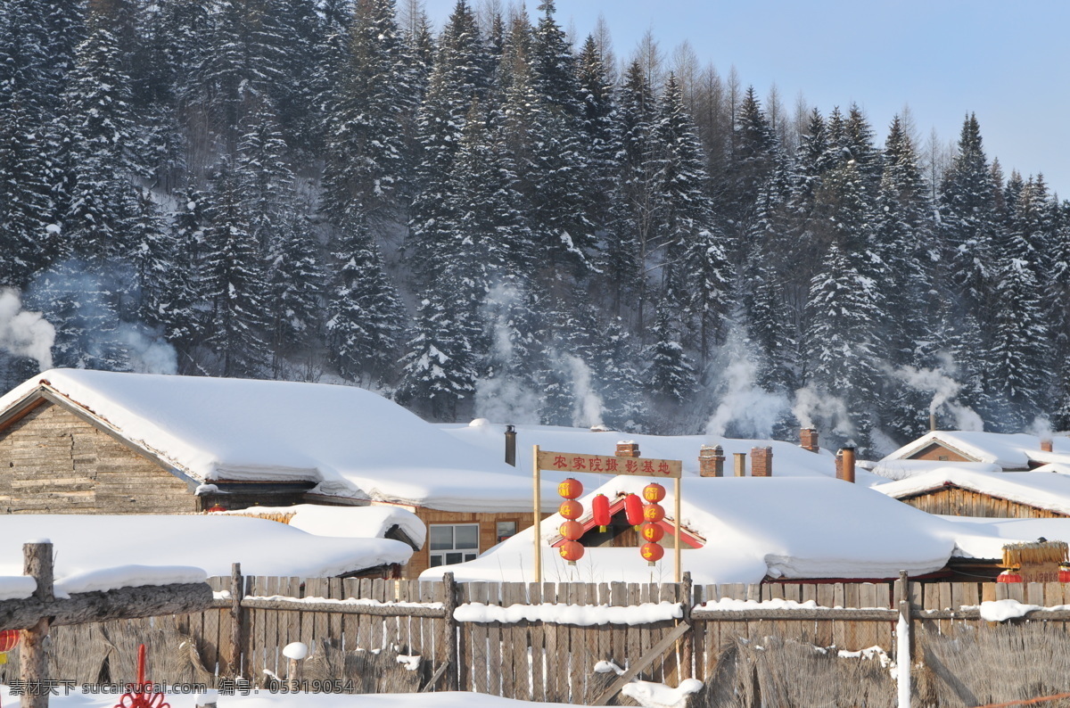 乡村雪景 乡村 雪 雪景 村庄 北国风光 瑞雪兆丰年 白色 东北 自然风景 自然景观