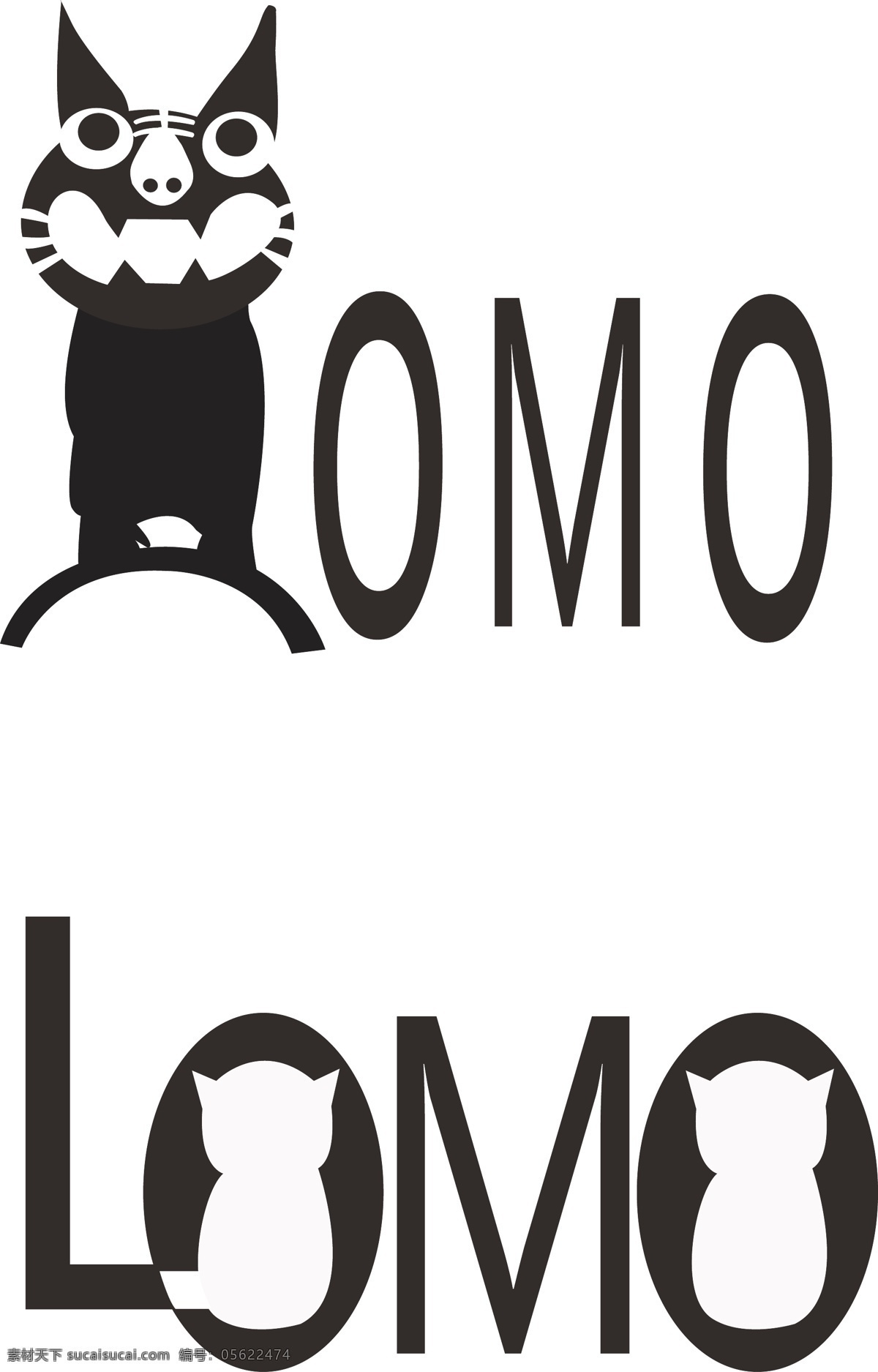 lomo 瓦 猫 l 瓦猫 logo 矢量图 标识标志图标 企业 标志 矢量图库
