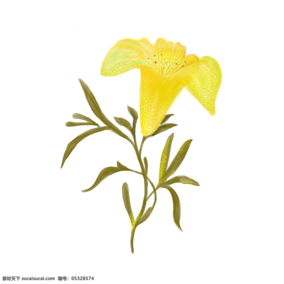 黄色 花朵 装饰 插画 黄色的花朵 漂亮的花朵 创意花朵 春季花朵 立春花朵 花朵插画