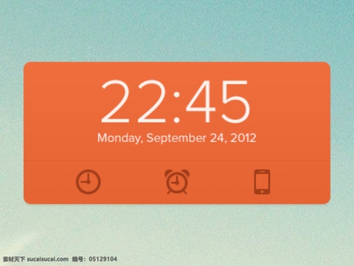 手机 时间 显示 ui 手机天气面板 手机时间界面 手机图标页面 app app图标