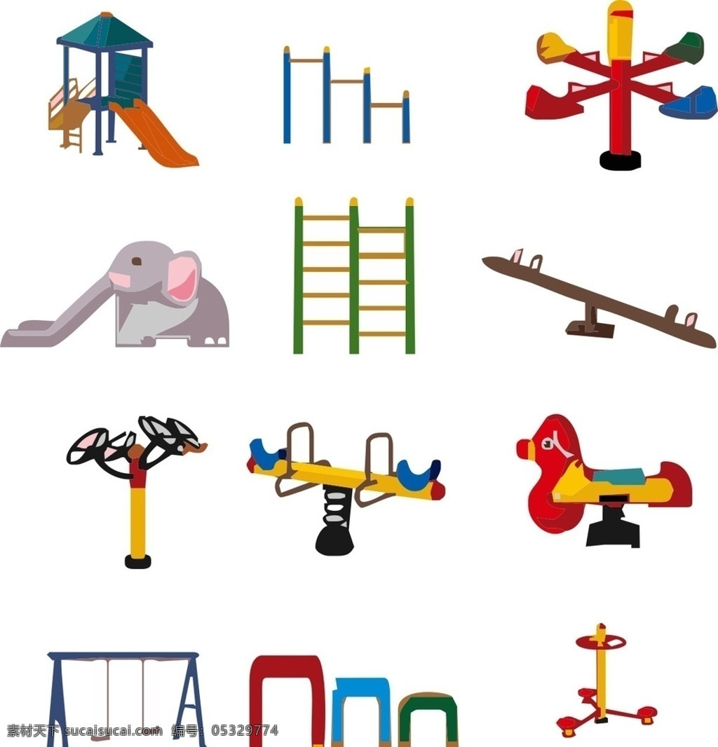 儿童游乐设施 儿童 滑梯 跷跷板 游乐设施 单杠 生活百科 体育用品