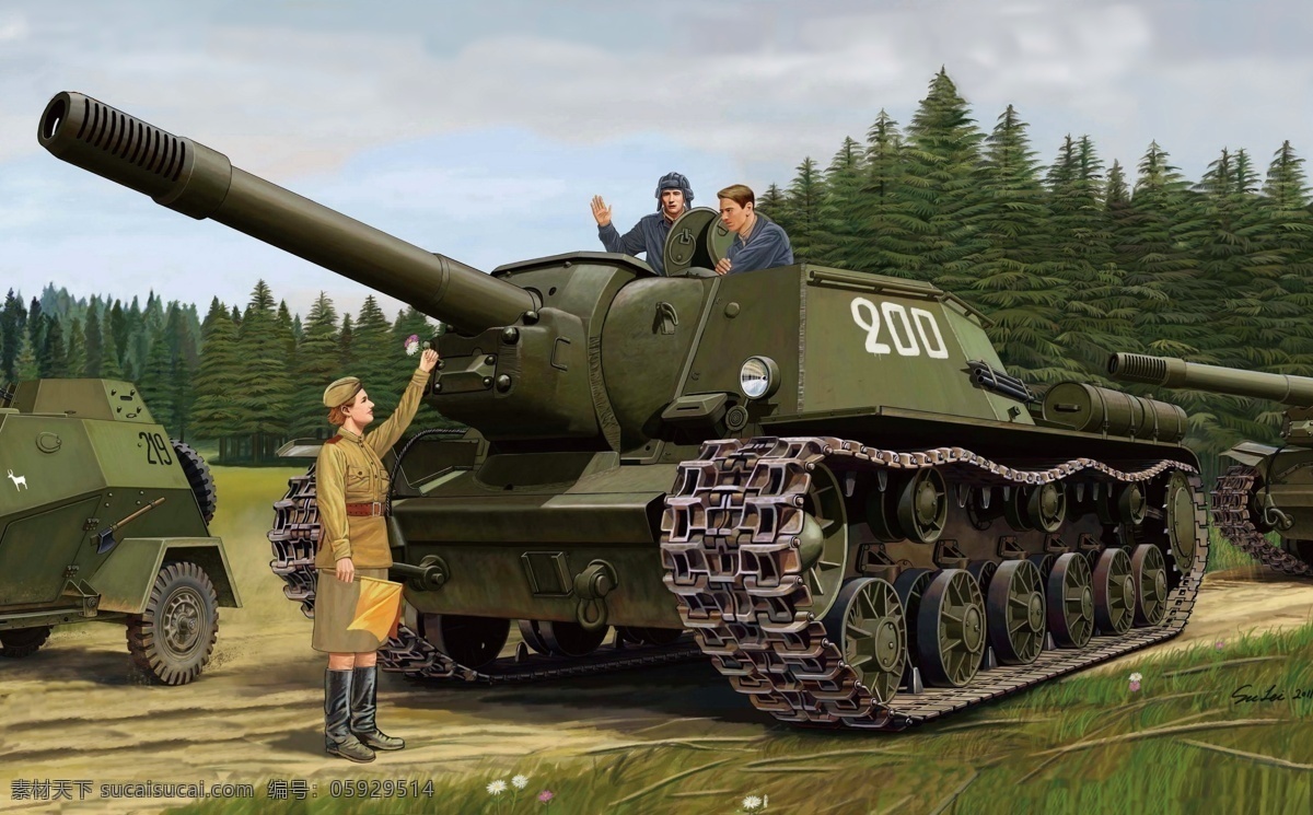 二战 绘画书法 文化艺术 油画 战争油画 设计素材 模板下载 二战油画 二战绘画 毫米 自行火炮 苏德战争 苏军 苏联红军 家居装饰素材