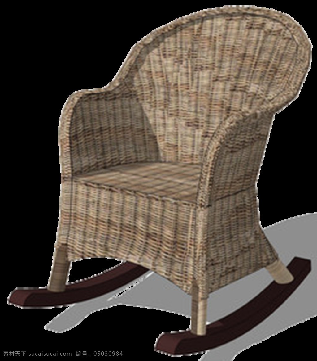 复古 摇椅 沙发 元素 png元素 复古色 免抠元素 透明素材